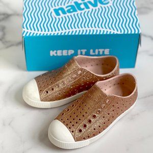 NATIVE Jefferson Bling Rose Gold / Shell White NIB